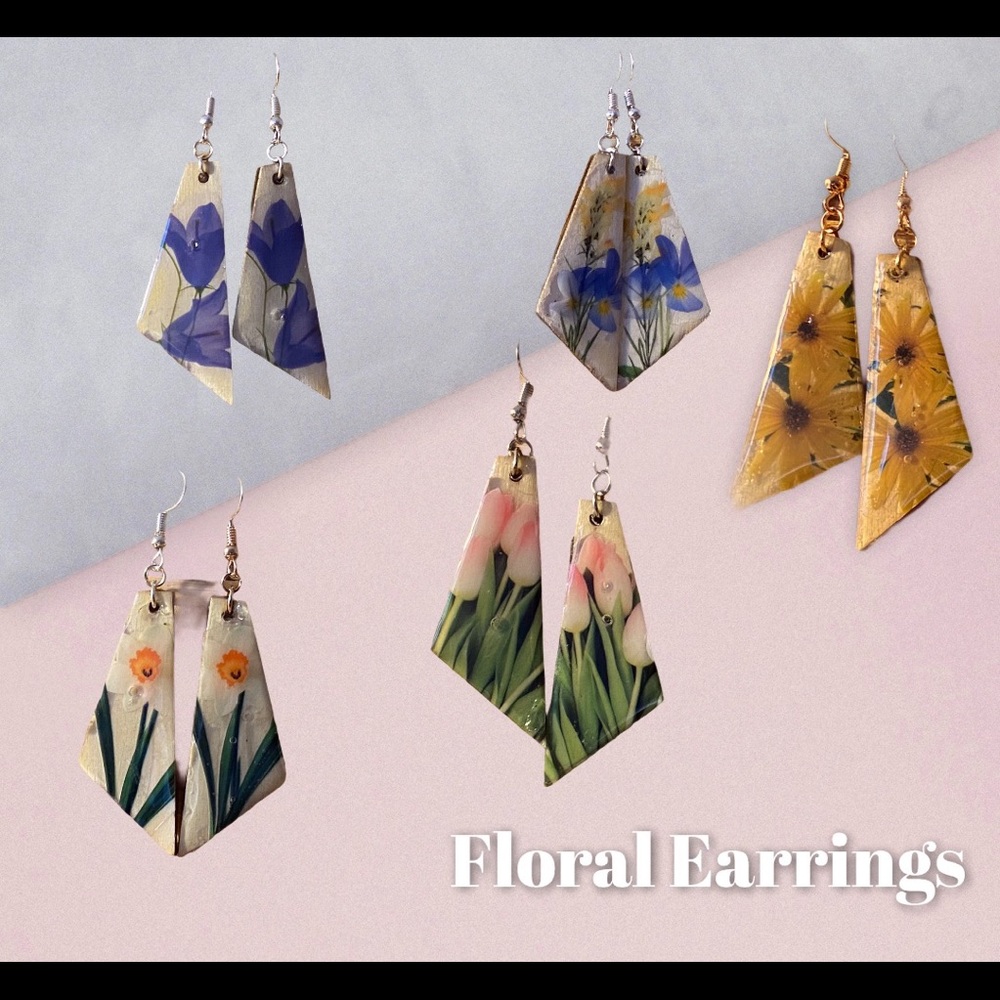 Handmade Floral Earrings